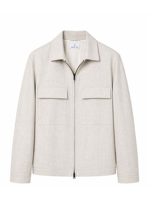 Giacca in lino con zip MANUEL RITZ | 4032H8407 263144.22